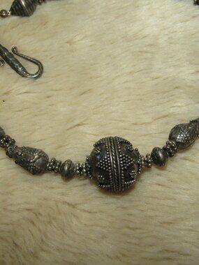 Vintage Bali Style Sterling Silver Necklace